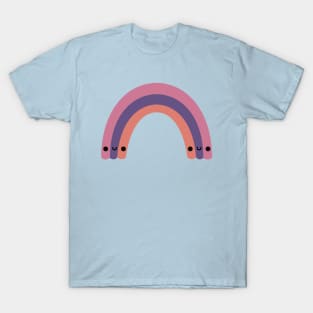 Cute Kawaii Pink Purple Peach Rainbow T-Shirt